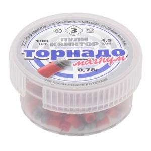 Квинтор - пули Торнадо Магнум калибр 4,5 мм вес 0,78 г пачка 100 шт - 1