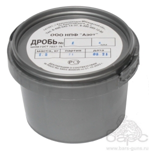 Дробь №1 Азот банка 1,5 кг