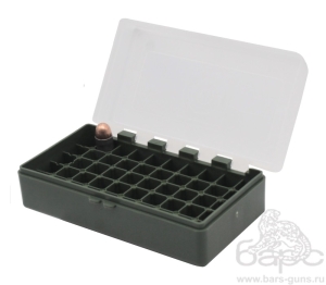 Кейс MegaLine  для 50 патронов калибра 9 мм прозрачная крышка - 1