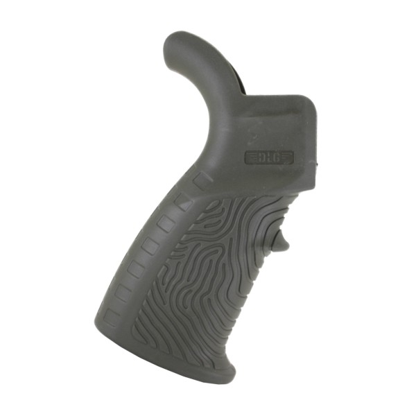 Прорезиненая рукоять на AR15  с бобровым хвостом, DLG Tactical (оливковый)-1