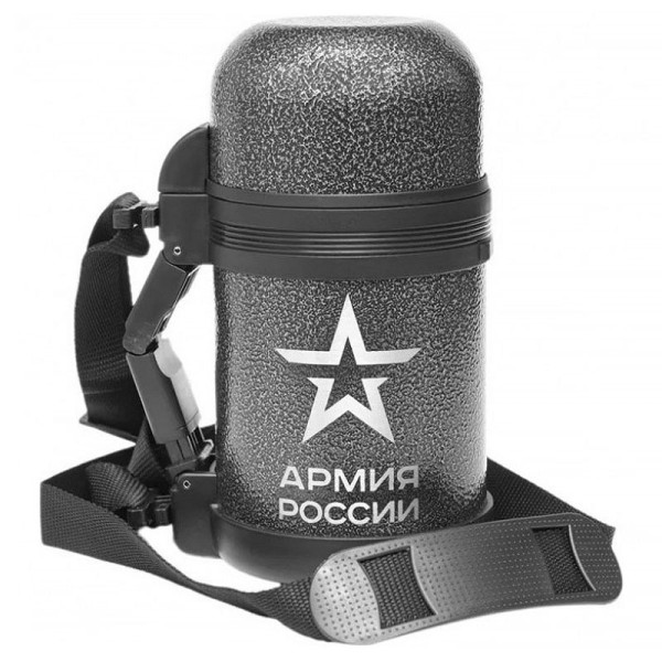 Thermos - термос универсальный Армия  0,8 л нержавеюшая сталь серый - 3