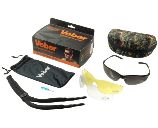 Veber Tactic Force L3M3 - очки тактические со сменными линзами - 4